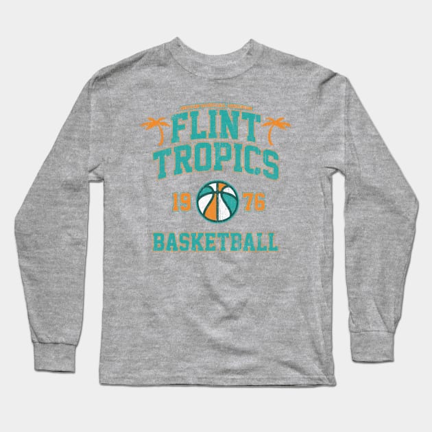 Flint Tropics Basketball (Variant) Long Sleeve T-Shirt by huckblade